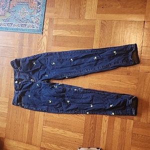 BDG Embroidered Flower Jeans